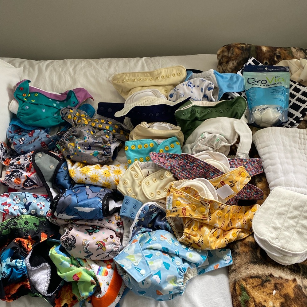 Cloth Diapers (GroVia, Sweet Pea & Nicki’s)